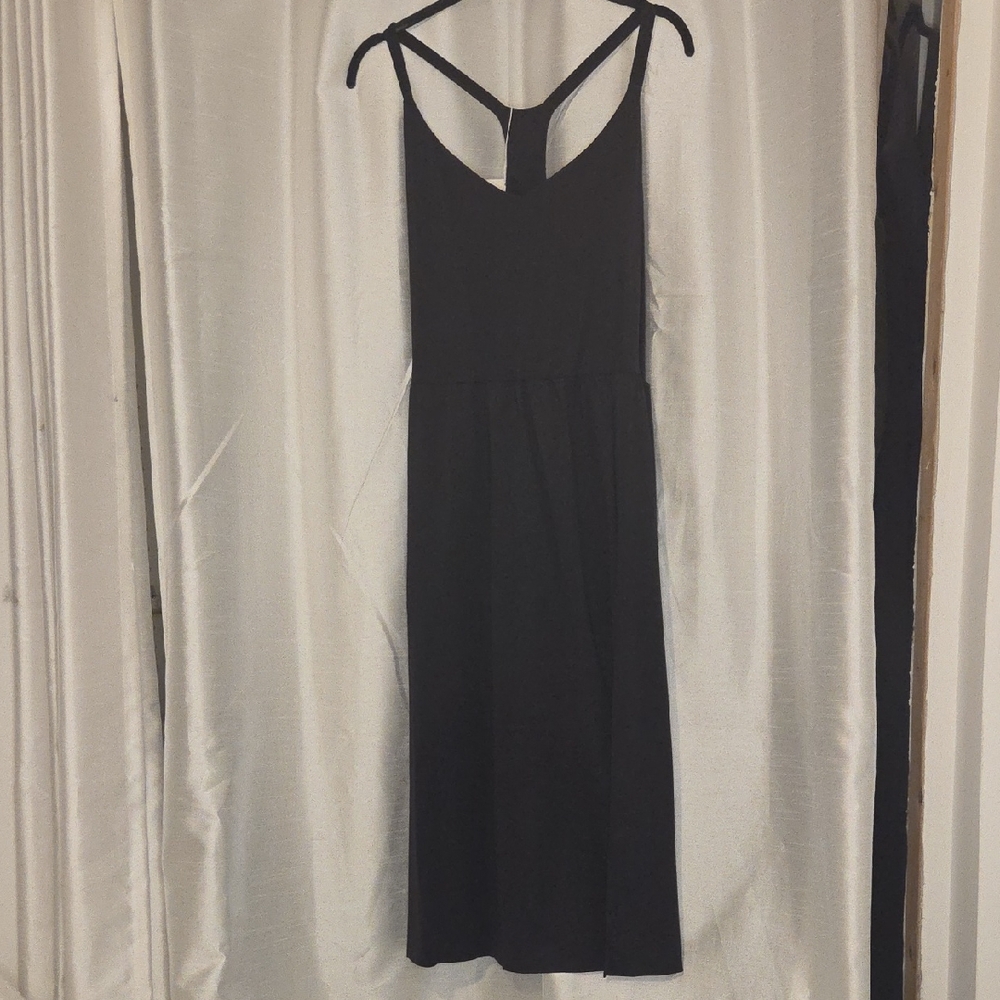 HALARA Black Midi Dress NWT